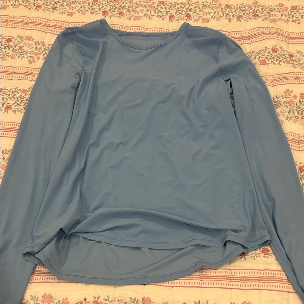 Lululemon Athletica Sky Blue Long Sleeve Shirt